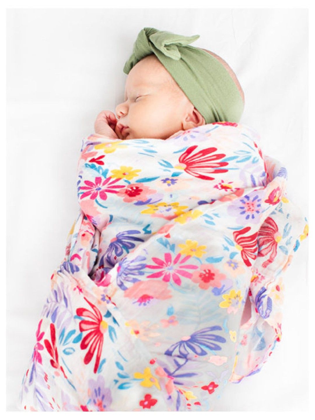 Lou Lou Lollipop Light Field Floral Muslin Swaddle edamama